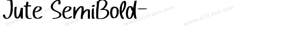 Jute SemiBold字体转换